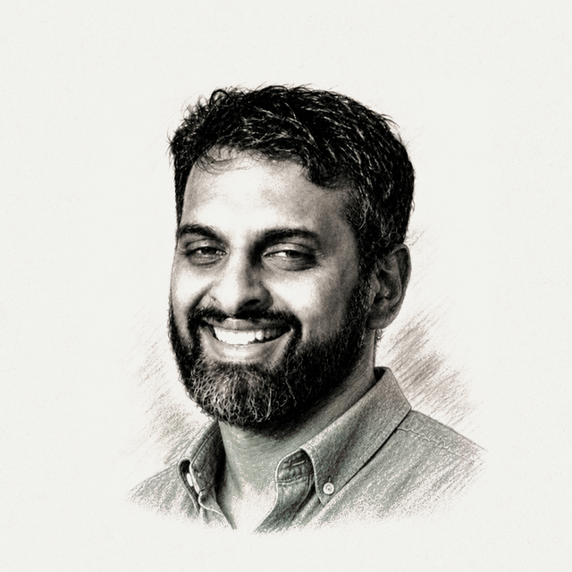Portrait of Sudhish Ramesh, engineering leader in AI and data platforms